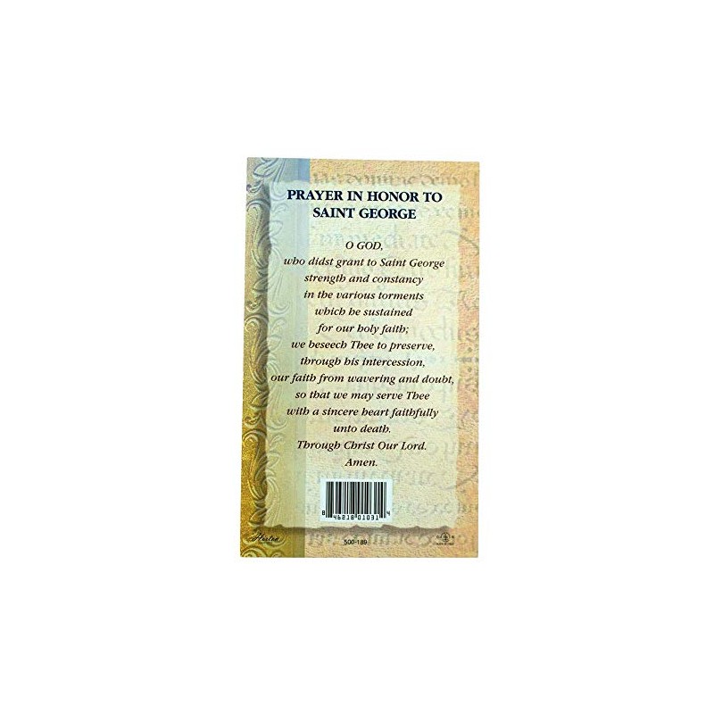 William J. Hirten Deluxe Catholic Holy Card with Traditional Prayers
