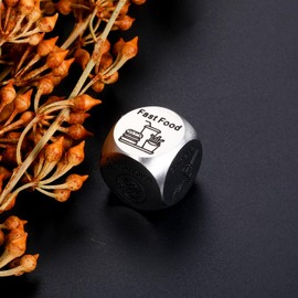 Santa Swap Gift Exchange Dice Christmas Games Dice for Families 11 Year Steel Anniversary Wedding Gifts for Husband Wife Valentines Day Gifts for Boyfriend Girlfriend Stocking Stuffers for Women