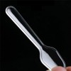 3" Clear Plastic Spoons Individually Wrapped,Disposable Spoons 50 count Individually