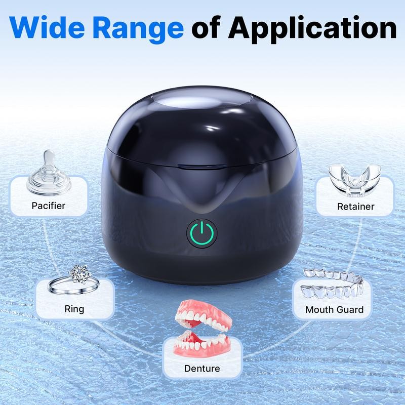 Ultrasonic Retainer Cleaner with UV Light - 2 Modes, 200ml,