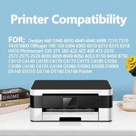 95 98 Ink Cartridge High Yield C8766W C9364W Compatible for HP 95 98 Ink for Officejet 100 150 6310 PhotoSmart C4150 C4180 C4580 2575 8050 Deskjet 460 5940 Printers (2packs,1 Black 1 Tri-Color)