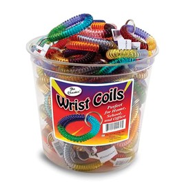 The Classics Flexible Wrist Coil Keychain Multi-Color, Assorted Colors (TPG-260C)