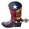 Texas Lone Star Cowboy Boot with Spur Piggy Bank for