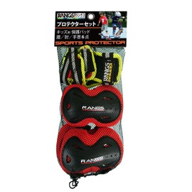 6 Piece Protector Set Red Black LANGS