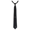 DESERMO Adjustable security tie black with elastic band, safety tie