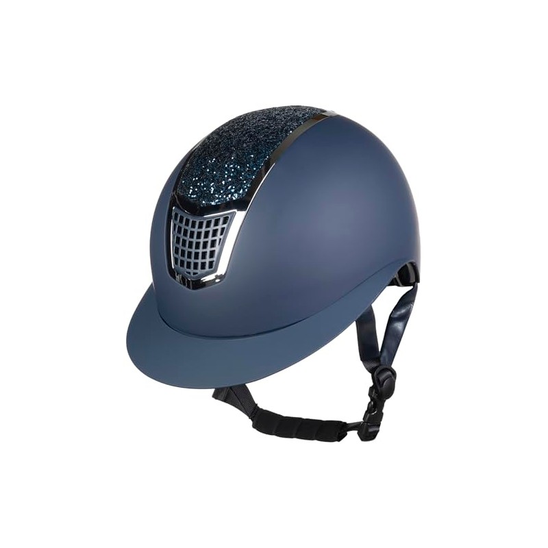 HKM Unisex - Adult Glamour Shield Riding Helmets 9191 Black/Black,