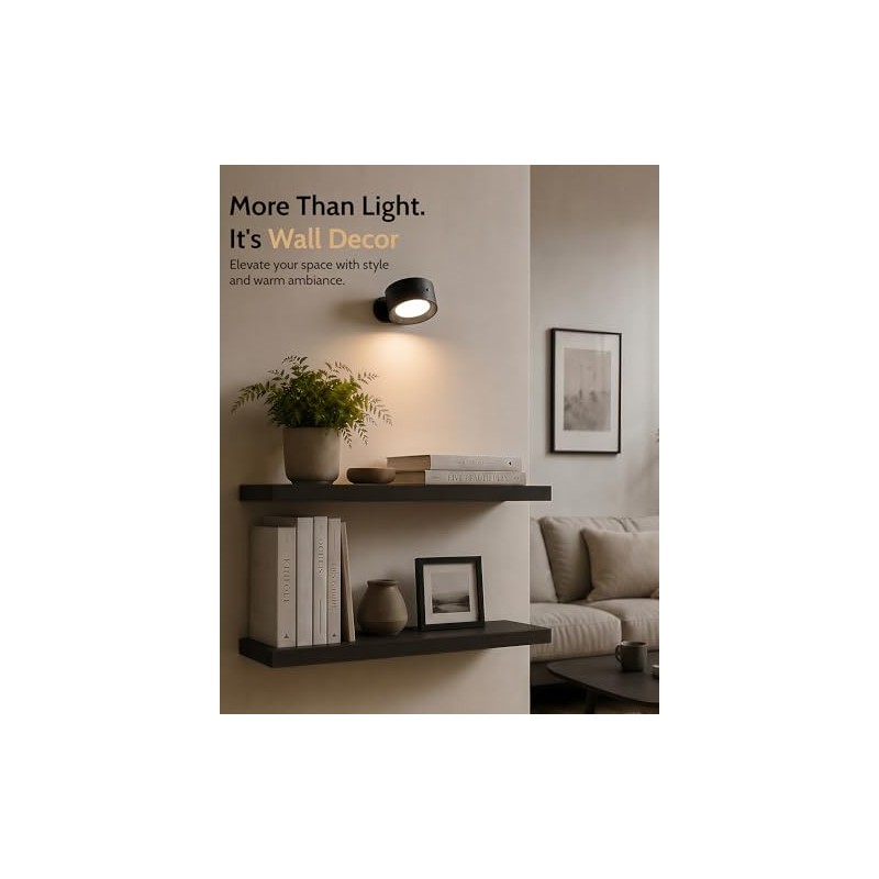 Rechargeable LED Wall Mounted Lights with Remote Control - 2