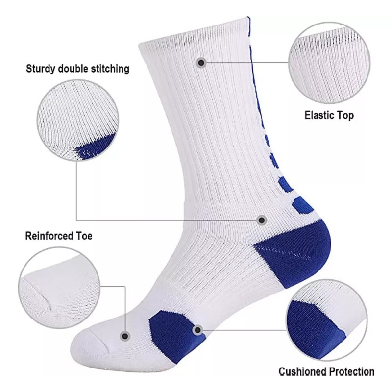 Generic Calcetines 4 Pares, Calcetas Deportivas Para Basquetbol 2023