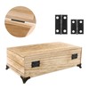 CVIUYO 60 Pieces Small Hinges for Crafts and Wooden Box,