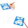 MWOOT 12 Pieces Shapes Stencils Template Set for Kids Children