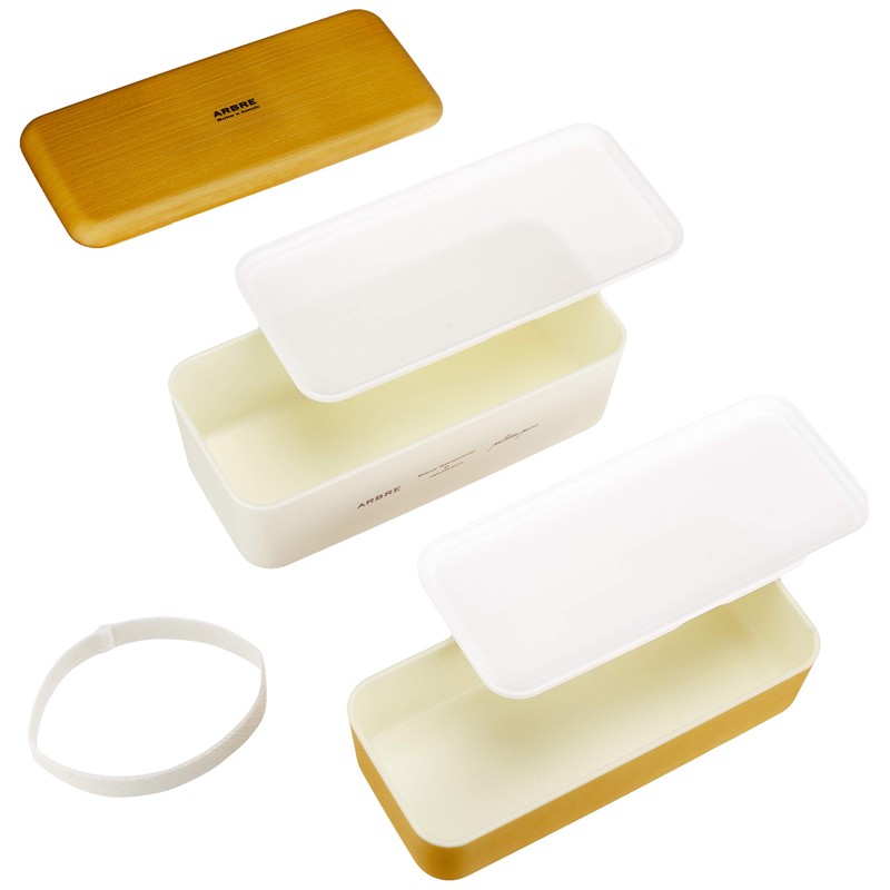 Masakazu ARBRE Men's Rectangular Nest Lunch Maple 27031 Size: Approx.