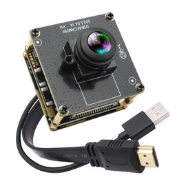 ELP HDMI USB Camera 4K Simultaneous Output Streaming Webcam USB Camera Module 2X Digital Zoom 180 Degree Fisheye Computer Camera for PC Jetson Nano Laptop Video Conferencing