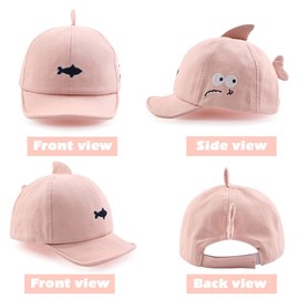 XIAOHAWANG Summer Baby Baseball Cap Boys Toddler Cap with Beautiful Embroidery Spring Baby Girls Peaked Cap, pink