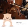 Alomejor Cello Bridge Maple Wood Standard Maple Cello Bridge Cello