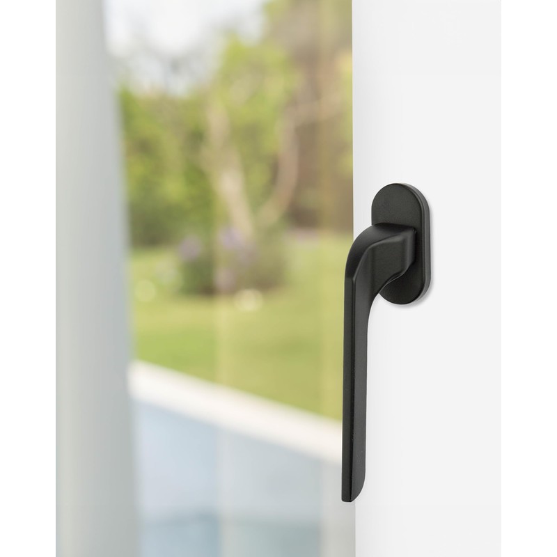 Gedotec Metal Window Handle Matte Black | Window Olive on