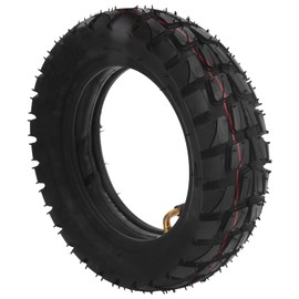 Keenso Rubber Scooter Tires, 10in Electric Scooter Tire with 10x2.5in Inner Tube Inflatable Rubber Tyre Replacement 255x80 Outer Tube
