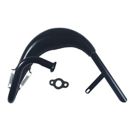 HXGXKBQ Performance Exhaust Muffler Expansion Chamber Pipe Silencer Gasket for 2 Stroke 50cc 66cc 80cc 100cc Engine Gas Motorized Bicycle Motor Bike