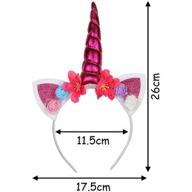 Jiahuade Plastic Headband, Unicorn Shape Hair Band, Plastic Unicorn Headband, Unicorn Headband, Unicorn Headband, Unicorn Headband, Horn (B)