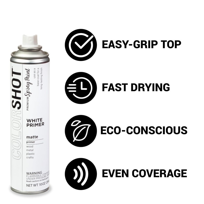 COLORSHOT Matte White Primer 10 oz. 4 Pack