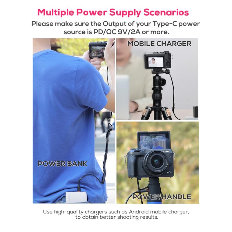 LP-E17 Dummy Battery AC Power Adapter Kit Continuous Power Supply
