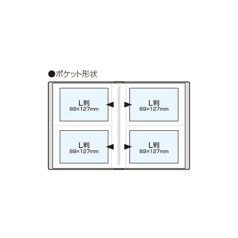 ナカバヤシ ポケットアルバム キャンディカラー L判 80枚 バイオレット アカ-CPL-80-V