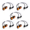 10pcs 3/4in LED Side Marker Light Clearance Lamp with DC