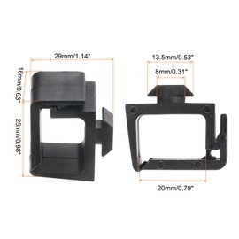 MECCANIXITY 4Pcs Single Slot Flat Cable Clamp 8, 13.5mm Mount Slot Width Wire Holder ABS for 30 Series European Standard Aluminum Extrusion