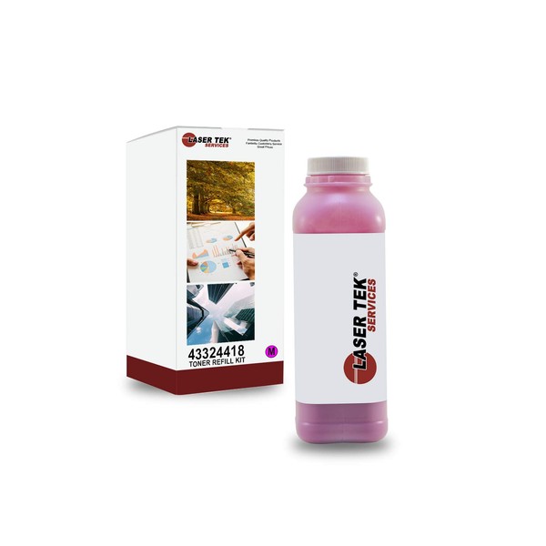 Laser Tek Services Compatible Toner Refill Kit Replacement for Okidata