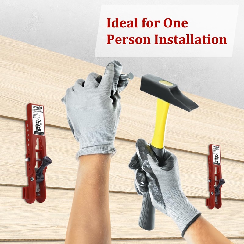 Siding Installation Tools, Siding Mounting Kit with Adjustable Reveals, Lap