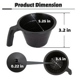 Mengfan 38766.0002 Filter Holder Replacement for Brew Funnel Basket Coffee Filter Basket for bunn coffee maker parts,Compatible with BX BT BTX GR Velocity Series Coffee Makers
