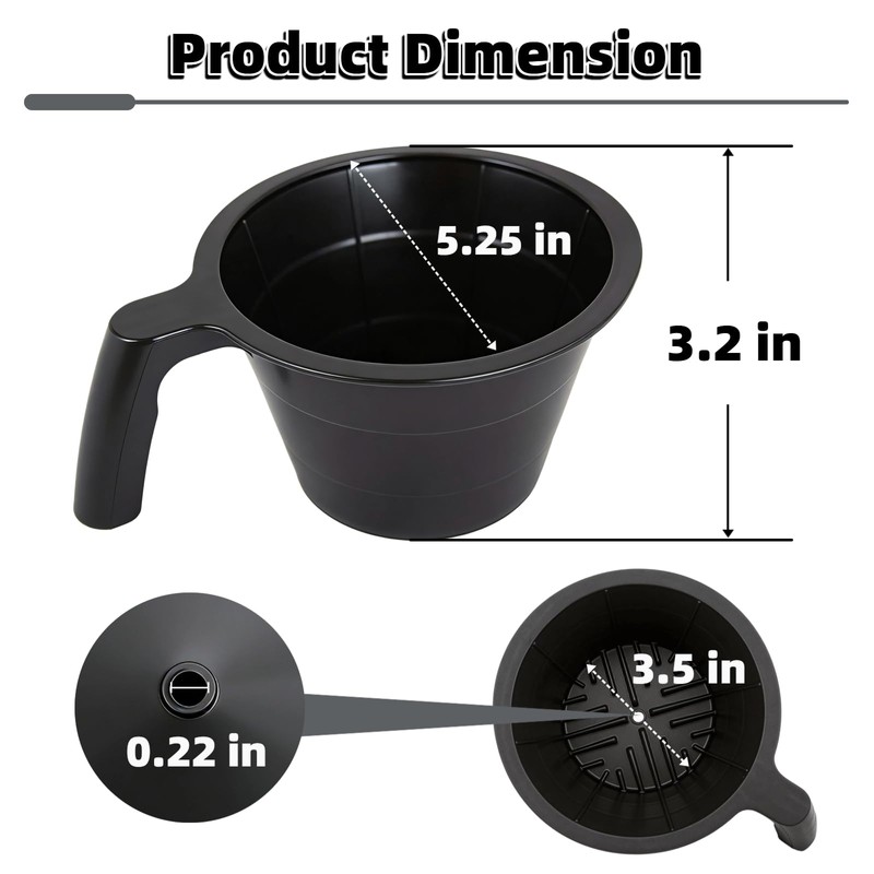 Mengfan 38766.0002 Filter Holder Replacement for Brew Funnel Basket Coffee