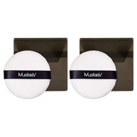 Partner_Reference Mustaev Luxury Powder Puff Large White 2pcs / 머스테브 고급 분첩 파우더 퍼프 대형 화이트 2개