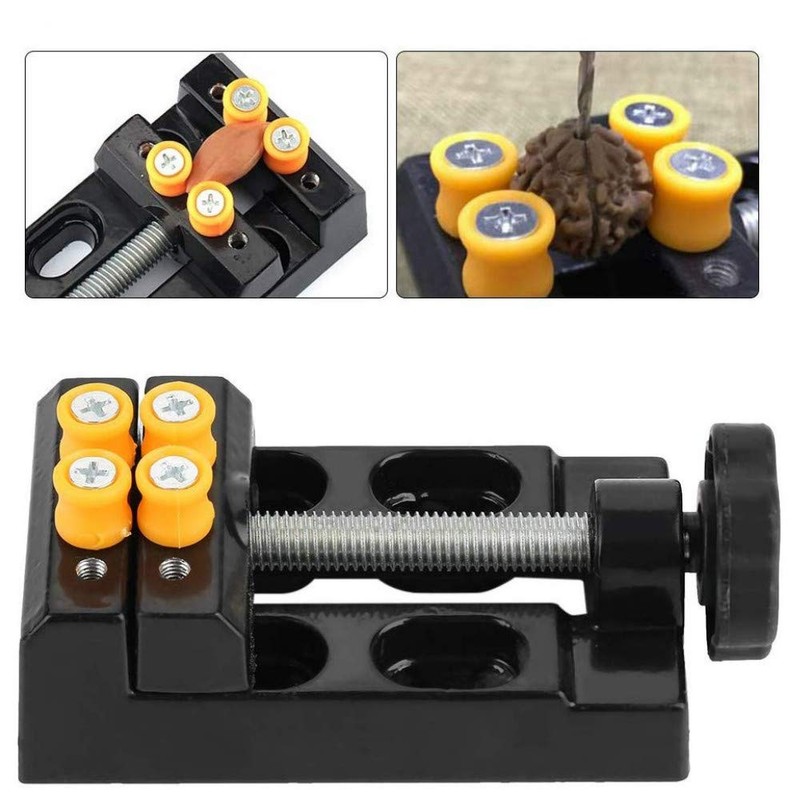 BUYSK Mini Bench Vice Clamp Mini Flat Clamp Opening Parallel