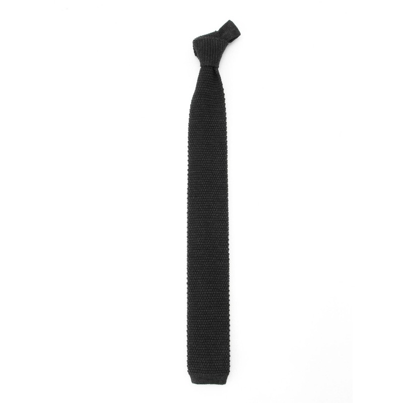 Beams Plus Men's Wool Knit Tie, navy