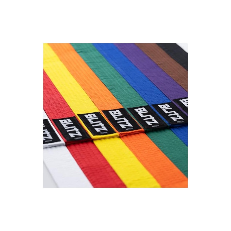 Blitz Plain Coloured Lightweight Belt - Orange - 280cm