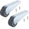 Alpinleux 2 Pcs 1.6" Gate Caster Wheels Replacement, Rubber Pulley