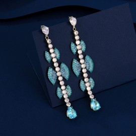 arete largos de circonita cúbica, Latón, Piedra preciosa de circonita creada