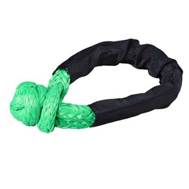 Synthetic Soft Rope Shackles 3/8" x 24" 45000LBs for Boating ATV UTV SUV 4X4 Winch Ropes(Green 1pcs)
