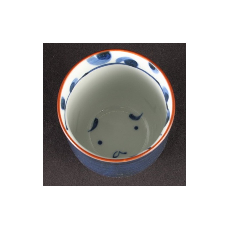 Hasamiyaki 73035 Yunomi Cup Hyottoko Pattern, Blue