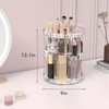 Rosoenvi Rotating Makeup Organizer, 360° Spinning Skincare Organizers, Adjustable Layer