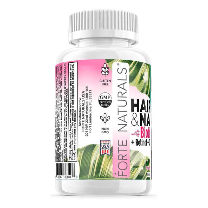 Forte Naturals Gomitas Biotina 5000mcg Cabello Piel Uñas N/a