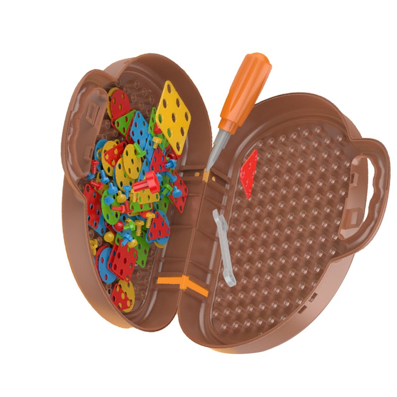 Engineering Electric Drill Toy Screw Assemble Engineer Educational Drill Toy