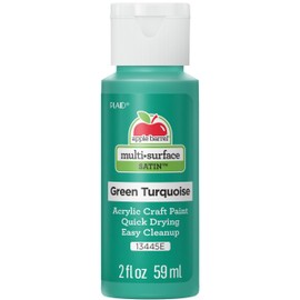 Apple Barrel Multi-Surface Acrylic Paint, 2oz, Green Turquoise= Pack of 1