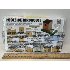 Home Depot Poolside Birdhouse Kids Workshop Kit with Pin April 2023, Sealed