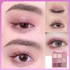 Pink Eyeshadow Palette 9 Colour Make-Up Set, Glitter Shimmer Eye