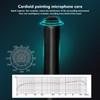 Wireless Microphone with Presentation Clicker Cardioid Handheld Microphone Presenter Remote