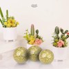 4 in Decorative Orbs Glass Balls Set of 3,Mosaic Sphere