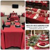 8 Pack Red Tablecloth 60 x 102 Inch Rectangular Tablecloths