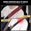 URIZZD 2 PCS Car Seatbelt Covers for Adults, Leather Seat