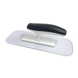 Hanroy Plastic Trowel with Black Comfortable Grip Handle, Includes 3.5" x 9.5'' Finishing Trowels, Lightweight Mounting, Round End, Suitable for Scrape,Plastering and Paint Walls(D1147-T)